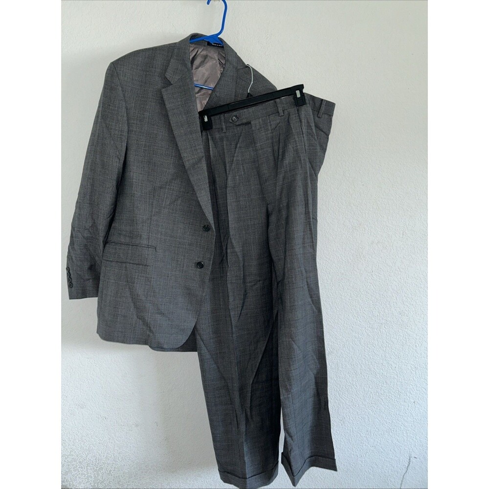 Lauren Ralph Lauren Mens Suit Gray  Jacket Blazer 50R,W40,L42 2Pc